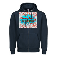 Navy candy cane Christmas Zipper Hoodie - AdoDesignShop