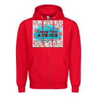 Red candy cane Christmas Zipper Hoodie - AdoDesignShop
