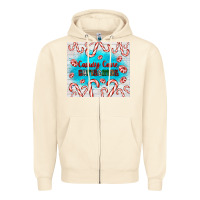 Sandshell candy cane Christmas Zipper Hoodie - AdoDesignShop