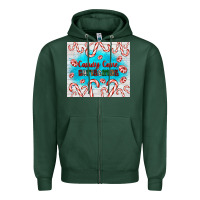 Sports Green candy cane Christmas Zipper Hoodie - AdoDesignShop