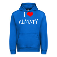 Cobalt i love almaty city Urban Hoodie - artisFamous