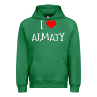 Emerald i love almaty city Urban Hoodie - artisFamous
