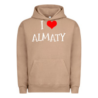 Pigment Burro i love almaty city Urban Hoodie - artisFamous