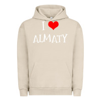 Pigment French Oak i love almaty city Urban Hoodie - artisFamous