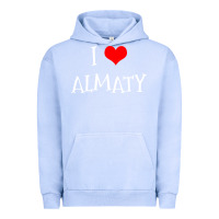 Pigment Grape Ice i love almaty city Urban Hoodie - artisFamous