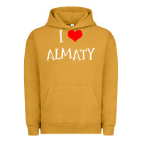 Pigment Peanut Butter i love almaty city Urban Hoodie - artisFamous