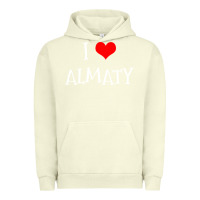 Pigment Pistachio i love almaty city Urban Hoodie - artisFamous