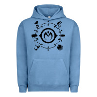 Pigment Pebble Blue jojo   morioh stands Urban Hoodie - artisFamous