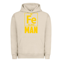Pigment French Oak fe man funny superhero for halloween Urban Hoodie - artisFamous