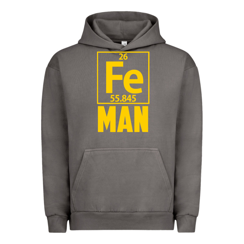 Fe Man Funny Superhero For Halloween Urban Hoodie by artisFamous | Teevron
