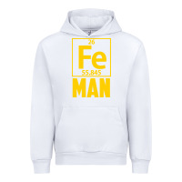 White fe man funny superhero for halloween Urban Hoodie - artisFamous