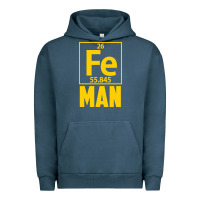 Pigment Midnight Navy fe man funny superhero for halloween Urban Hoodie - artisFamous