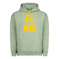 Pigment Oil Green fe man funny superhero for halloween Urban Hoodie - artisFamous