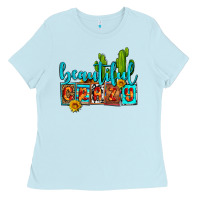 Baby Blue beautiful crazy olivia Ladies Tee - OliviaCreatesArt