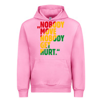 Fuchsia Pink nobody move nobody get hurt Urban Hoodie - artisFamous