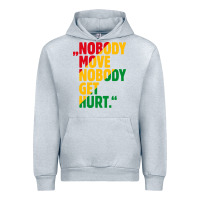 Heather Grey nobody move nobody get hurt Urban Hoodie - artisFamous