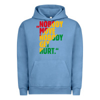 Pigment Pebble Blue nobody move nobody get hurt Urban Hoodie - artisFamous