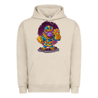 Pigment French Oak cartoons super hero Strong Hands Urban Hoodie - artisFamous