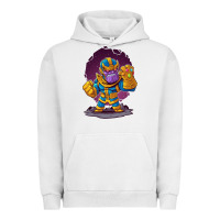 Pigment Lunar Rock cartoons super hero Strong Hands Urban Hoodie - artisFamous