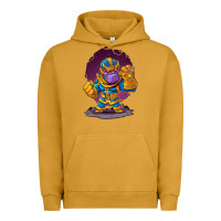 Pigment Peanut Butter cartoons super hero Strong Hands Urban Hoodie - artisFamous