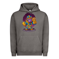 Pigment Tornado cartoons super hero Strong Hands Urban Hoodie - artisFamous