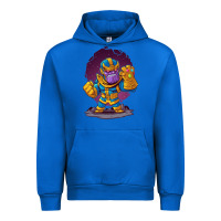Cobalt cartoons super hero Strong Hands Urban Hoodie - artisFamous