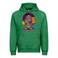 Emerald cartoons super hero Strong Hands Urban Hoodie - artisFamous