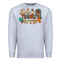 Heather Grey one thankful grammy Premium Sweatshirt - JahusDesignShop