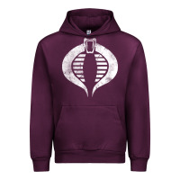 Mauve Wine vintage cobra symbol Urban Hoodie - artisFamous