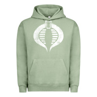 Pigment Oil Green vintage cobra symbol Urban Hoodie - artisFamous