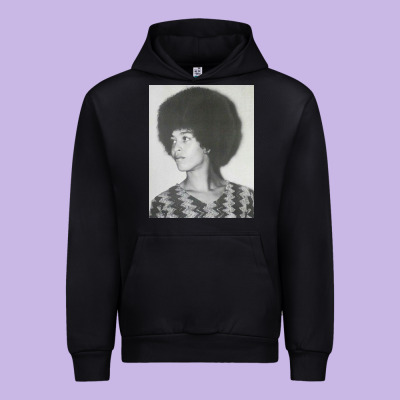 Angela Davis Speaking Urban Hoodie Designed By Artisfamous
