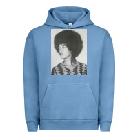 Pigment Pebble Blue angela davis speaking Urban Hoodie - artisFamous