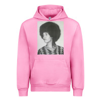 Fuchsia Pink angela davis speaking Urban Hoodie - artisFamous