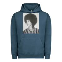 Pigment Midnight Navy angela davis speaking Urban Hoodie - artisFamous