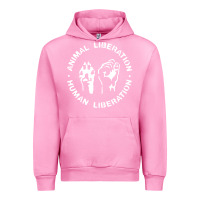 Fuchsia Pink animal liberation Urban Hoodie - artisFamous