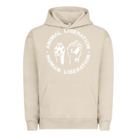 Pigment French Oak animal liberation Urban Hoodie - artisFamous