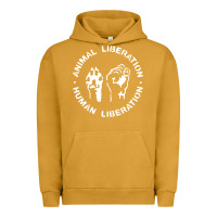 Pigment Peanut Butter animal liberation Urban Hoodie - artisFamous