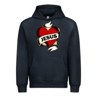 Navy jesus love Urban Hoodie - artisFamous