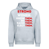 Heather Grey strong women know them be them Urban Hoodie - artisFamous