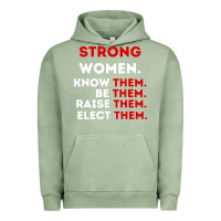 Pigment Oil Green strong women know them be them Urban Hoodie - artisFamous