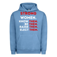 Pigment Pebble Blue strong women know them be them Urban Hoodie - artisFamous