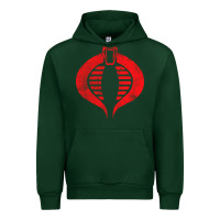 Forest Green vintage cobra symbol Urban Hoodie - artisFamous
