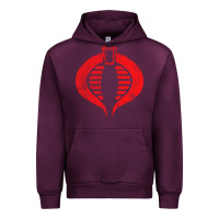 Mauve Wine vintage cobra symbol Urban Hoodie - artisFamous