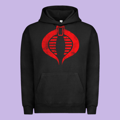 Vintage Cobra Symbol Urban Hoodie Designed By Artisfamous