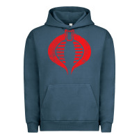 Pigment Midnight Navy vintage cobra symbol Urban Hoodie - artisFamous