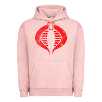 Pigment Salmon vintage cobra symbol Urban Hoodie - artisFamous