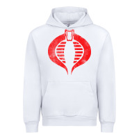 White vintage cobra symbol Urban Hoodie - artisFamous