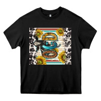 Black ocd with cow Heavy Core Tee - TumblerDesignByShophia