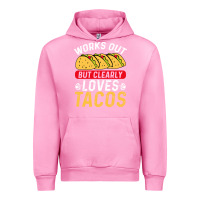 Fuchsia Pink tacos work out gym gift classic Urban Hoodie - artisFamous