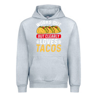 Heather Grey tacos work out gym gift classic Urban Hoodie - artisFamous